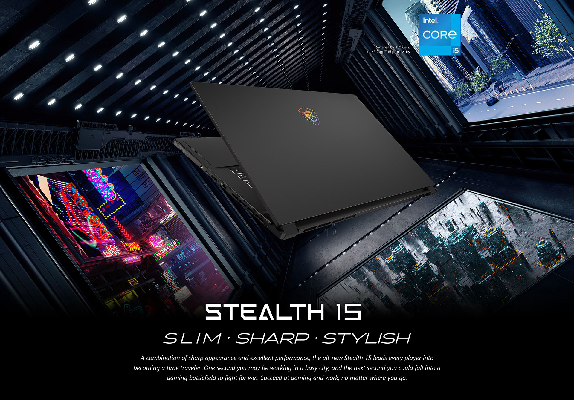 MSI Stealth 15 A13VF-038US Gaming Laptop Intel Core i5-13420H 2.10 GHz ...